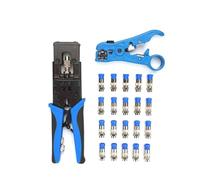 Kit di strumenti for la compressione coassiale e crimpatura di cavi BNC, set di strumenti regolabili for connettori multi-crimpatura for RG59 RG6 F BNC RCA.(1set)
