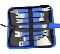 Kit Di Strumenti For La Rimozione Di Elementi Di Fissaggio In Acciaio Inossidabile, 7 Pezzi, For La Riparazione Di Auto, Con Piastra Di Leva Antigraffio