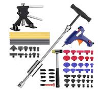 Kit di strumenti for la riparazione di ammaccature auto, kit di strumenti professionali for danni da grandine alla carrozzeria, estrattore for la rimozione di ammaccature senza vernice(Kit 4-74Pcs)