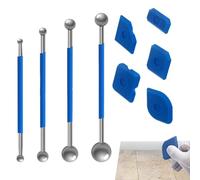 Kit Di Strumenti In Silicone - Set Di Rimborso Di Sigillanti | Pacchetto Di Raschietto Calappastro | Applicatore Di Finitura Malta Per Angoli Del Pavimento, Ugello Di Profilazione, Kitchentool Senza D