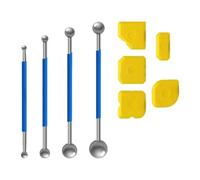 Kit Di Strumenti In Silicone - Set Di Rimborso Di Sigillanti | Pacchetto Di Raschietto Calappastro | Applicatore Di Finitura Malta Per Angoli Del Pavimento, Ugello Di Profilazione, Kitchentool Senza D