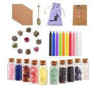 Kit di strumenti magici - Set di streghe per erbe rituali | Magiche di con accessori per pergamena, confezione regalo per pratiche pagane e manifestazioni energetiche
