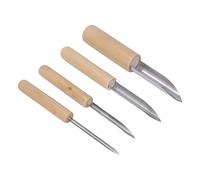 Kit di Strumenti per Argilla 4 Pezzi Argilla, Ceramica Forbici per Ceramica Ceramica Kit di Strumenti per Scolpire L'Argilla per Adulti Bambini Ceramica Artigianato Cottura