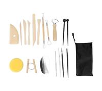 Kit di strumenti per argilla, set di strumenti per scolpire con manici in legno, accessori per modellare e intagliare l’argilla per ceramica, lavori di decorazione di torte e proge