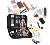 Kit Di Strumenti Per Chitarra Con Borsa Per Il Trasporto Strumenti Di Riparazione String Action Righello File Per Liutaio Perni Per Ponte Per Chitarra Per Chitarra Ukulele strumenti di riparazione per