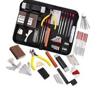 Kit Di Strumenti Per Chitarra Con Borsa Per Il Trasporto Strumenti Di Riparazione String Action Righello File Per Liutaio Perni Per Ponte Per Chitarra Per Chitarra Ukulele strumenti di riparazione per