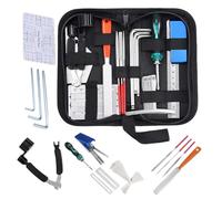 Kit di strumenti per chitarra, kit di riparazione completo, multipli per regolare le corde, accordatura e lucidatura dei tasti, accessorio musicale versatile per casa, studio, prove