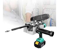 Kit di strumenti per infilare cavi elettrici con filettatura automatica e illuminazione a LED per lavori di cablaggio idroelettrico