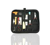 Kit di strumenti per la creazione di gioielli,14 pezzi Custodia per strumenti di riparazione dei gioielli con pinze, taglierina, forbici
