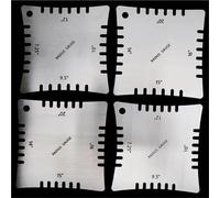 Kit Di Strumenti Per La Manutenzione Della Chitarr 4 Pezzi Calibri Di Raggio Con Tacche Per Chitarra Per Misurare Il Raggio Della Tastiera