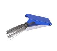 Kit Di Strumenti Per La Manutenzione Della Chitarr Lima Per Levigatura Di Scanalature Per Cuscini Di Chitarra Blu E Argento Mini Accessori Per Gadget In Acciaio Inossidabile Scatola In Alluminio