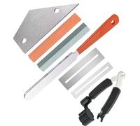 Kit Di Strumenti Per La Manutenzione Della Chitarr Righello Di Livellamento Pietra Abrasiva Lima Per Tasti Avvolgicorde Threeinone Set Di Utensili Per Chitarra