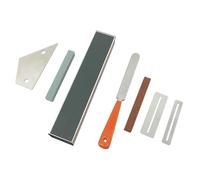 Kit Di Strumenti Per La Manutenzione Della Chitarr Set Di Utensili Per Chitarra Pietra Abrasiva Righello Di Livellamento Lima Per Tasti Guarnizione Combinata