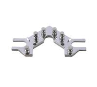 kit di strumenti per la produzione di chitarre 1 strumento di installazione delle corde risolve problemi di sintonizzazione in 3+3 paletta accessori per chitarra elettrica nero/oro/argento (colore: