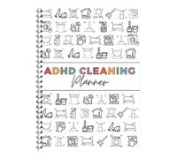 Kit di strumenti per la pulizia e l'organizzazione 'ADHD, programma di pulizia e lista di controllo, pianificatore domestico, lista di controllo giornaliera settimanale e mensile annuale