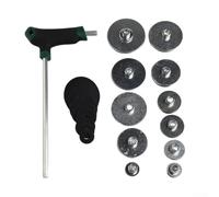 Kit di strumenti per la rettifica e il livellamento del foro del sassofono con più teste di rettifica e piastre guida per la riparazione di danni al foro del suono del sassofono soprano tenore