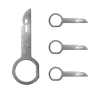 Kit di strumenti per la rimozione 'autoradio, chiavi per la rimozione 'autoradio, Chiave di rilascio per smontaggio del lettore in acciaio inossidabile da 4 pezzi, automobilistici con maniglie Easy Gr