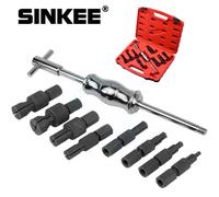 Kit di strumenti per la rimozione dell'estrattore per cuscinetti interni pilota con martello scorrevole per fori ciechi da 9/10 pezzi