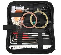 Kit di strumenti per la riparazione della chitarra 3 in 1, strumento per il cambio delle corde per chitarra elettrica, basso, ukulele, banjo, mandolino, kit di manutenzio