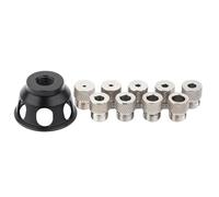 Kit di strumenti per l'allineamento dei fori di perforazione verticale per impieghi gravosi Alluminio 2-10mm Manicotto per trapano Set posizionatore per fori diritti Precisioni Strumento di