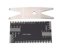 Kit di Strumenti per Liutaio per Chitarra, Set di Chiavi Multiuso per Strumento Righello per Chitarra in Metallo