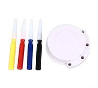 Kit di strumenti per olio da orologiaio con 4 penne e piatto per olio per fasi di lubrificazione standardizzate nelle procedure di manutenzione complete