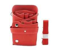 Kit di strumenti per parrucchieri Borsa for forbici for capelli con clip, custodia for pettine, parrucchiere, barbiere, forbici for capelli, fondina, porta attrezzi, marsupio, cintura, borsa in pelle