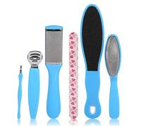 Kit di strumenti per pedicure professionale, 8pcs file per il piede Strumenti per la cura della raspa del piede Raschietto Strumenti per raschiare pedicure per rimuovere la pelle dura e il callo