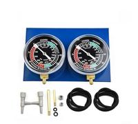 Kit di strumenti per sincronizzare due carboidrati con doppio vacuometro con piastra posteriore in acciaio e estensioni in ottone per un accurato bilanciamento del carburatore della moto su motori a