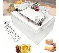 Kit di strumenti per smussare il sapone con 12 coltelli da modellazione, scatola per rottami, profondità regolabile, oltre 20 forme per la smussatura del sapone a freddo