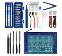 Kit Di Strumenti Per Stampante 3d, 42 Pezzi Accessori Per Stampante 3d, Strumenti Di Modellismo Con Coltelli Da Intaglio, Lime, Pinze, Kit Di Strumenti Di Stampa 3d Per Levigare, Finire, Sbavare