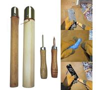 Kit di strumenti per tagliare la pietra focaia - include 1 sfaldatrice a pressione e 3 boppers in rame, essenziale per professionisti e principianti - strumenti per il pisolino in ossidiana