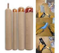 Kit di strumenti per tagliare la pietra focaia - include 1 sfaldatrice a pressione e 3 boppers in rame, essenziale per professionisti e principianti - strumenti per il pisolino in ossidiana