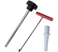 Kit di strumenti per valvole pneumatici, 1 set, strumenti per installazione e rimozione valvole tubeless, maniglie antiscivolo per un funzionamento sicuro, componenti in gomma per manutenzione