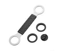 Kit di strumenti professionali per la manutenzione del movimento centrale della bicicletta, struttura in acciaio cromato, maniglia rivestita in gomma, 4 attacchi per Hollowtech II BB9000 BBR60 per FSA