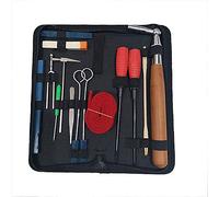 Kit di strumenti professionali per la messa a punto del pianoforte, set di accessori, chiave, martello, mute fai da te, con borsa per il trasporto, per principianti e professionisti, 16pcs