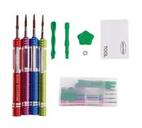 Kit di strumenti professionali per la riparazione della scheda madre del laptop, cacciavite a stella a croce in acciaio inossidabile ABS da 6 pezzi, barra di leva, set di