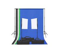 Kit di studio fotografico - HELLOSHOP26 - 02_0042425 - Illuminazione 5500K - Sfondo nero - Facile da riporre