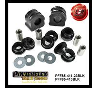 Kit Di Supporti FrARB Powerflex Black 23Mm + Bushes In Plastica Per A3 2Wd 96-03