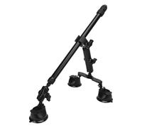 Kit di supporto a ventosa per auto, ventose triple 4 in 1 con selfie stick regolabile 45 a 120 cm per X5 X4 X3 X2 RS, compatibile con action camera per riprese