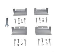 Kit di supporto a Z per pannello solare in alluminio per montaggio camper e barca, include set completo di hardware e strumenti per stabile e installazione