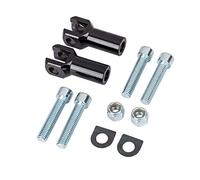 Kit di supporto per pedana passeggero compatibile con Harley Davidson Softail 2000-2006 (nero)