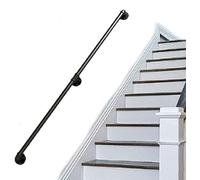 Kit di supporto per ringhiera per scale di design industriale per ringhiere per terrazze interne ed esterne, costruzione durevole del tubo dell'acqua per sicurezza e stile