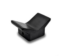 Kit di supporto per rullo di prua a V nero per yacht e rimorchi per barche, protezione in gomma per scafo non lascia segni, con fori preforati per un traino sicuro e una facile installazione (stile B