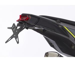 Kit di supporto per targhe PROTECH, tra cui riflettore e piastra leggero acciaio inossidabile/nero in alluminio rivestito in polvere, nero