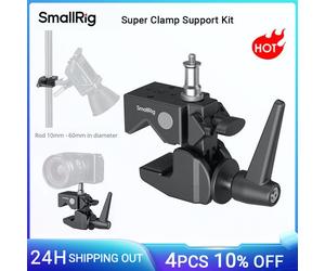 Kit di supporto Super Morsetto SmallRig Carico massimo resistente 33 libbre 15 kg con vite da 1/4"-20 e 3/8"-16 per l'illuminazione della videocamera fotografica