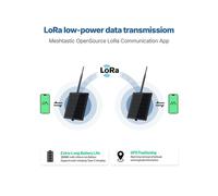 Kit di Sviluppo per Nodo A Energia Solare con Contenitore Impermeabile per Meshtastic/MeshCore con Modulo GPS T114 A Batteria 18650 e Frequenza di