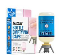 Kit di svuotamento bottiglie di alta qualità - Niente più sprechi di prodotti - Si adatta alla maggior parte delle bottiglie di plastica - Estrarre ogni goccia di shampoo, lozioni e altro - 2 tappi