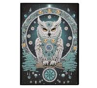 Kit di Taccuino con Pittura a Diamanti 5D a Forma Speciale di Fiori, Progetto fai-da-te con Cristalli, Taccuino decorativo con 50 pagine per Scrivere, Ufficio, Studio, Compleanni o Natalità