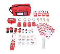 Kit di tagout di blocco elettrico GearWell, blocco dell'interruttore a circuito, set di pacchetto di sicurezza, kit HASP di blocco, set di dispositivi di tagout con borsa di
